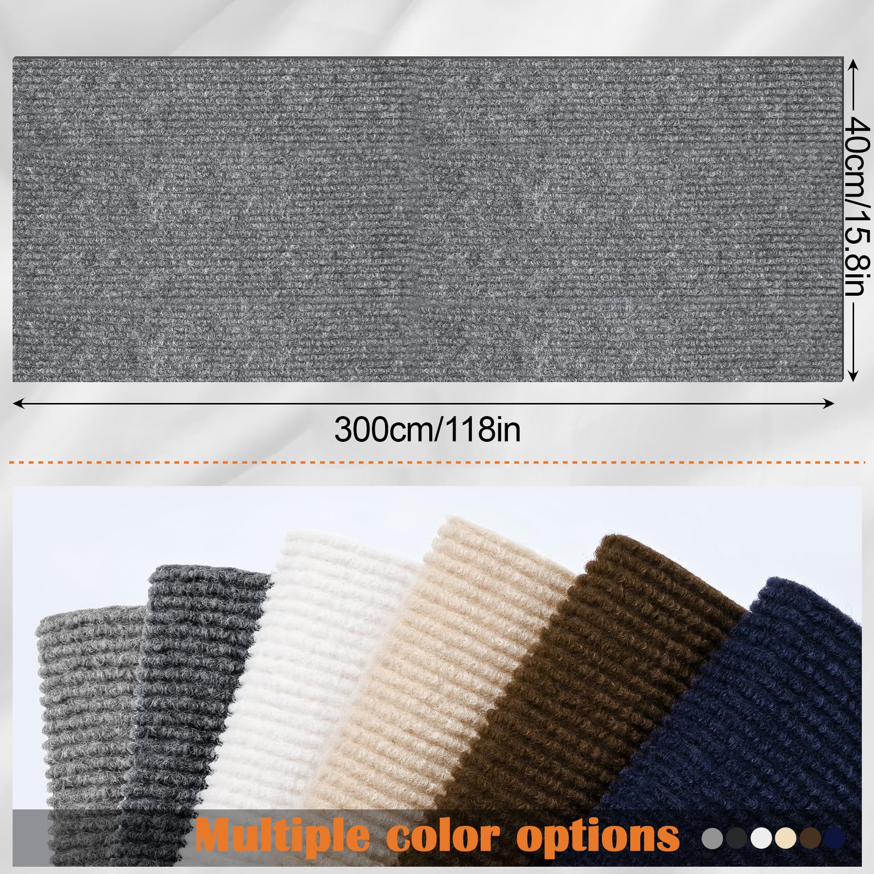 Inchoco Cat Scratch Furniture Protector - 118'' X 15.8'' Trimmable Self-Adhesive Cats Claws Scratch Pads, Diy Cat Climbing Couch